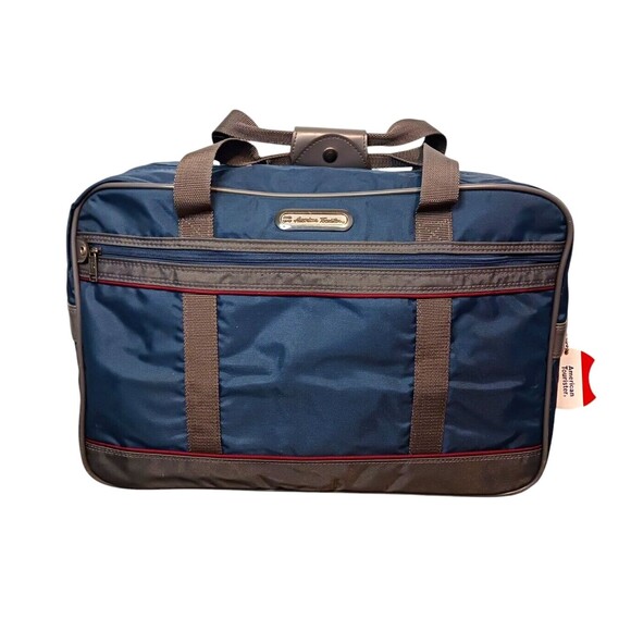 American Tourister Other - Vintage American Tourister Soft Sided Luggage Carry On Travel Bag Blue Suitcase